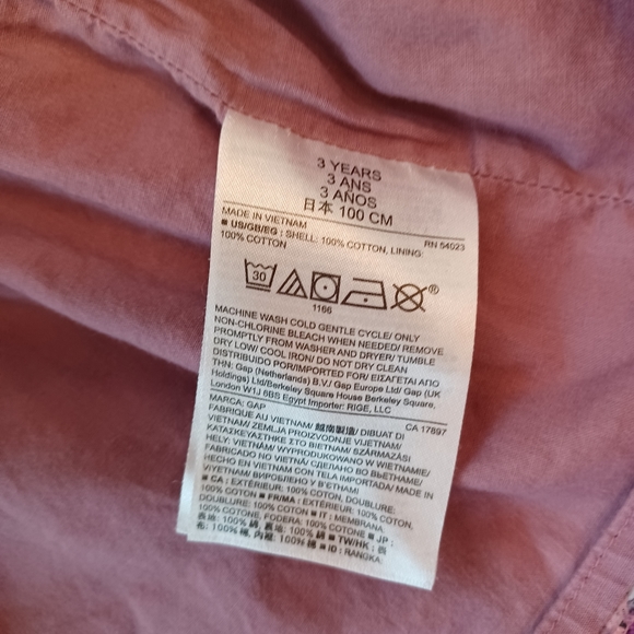 {BabyGap} Floral Long-sleeve Dress - Picture 6 of 6